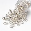 Silver Color Plated Alloy Lobster Claw Clasps X-E102-S-4