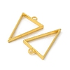 Rack Plating Alloy Triangle Open Back Bezel Pendants PALLOY-S047-09E-FF-4