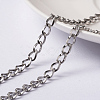 Tarnish Resistant 304 Stainless Steel Twisted Chain Curb Chains CHS-L014-01P-1