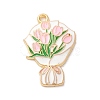 Alloy Enamel Pendants ENAM-R147-12B-G-1