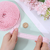 20 Yards Ruffled Nylon Elastic Lace Trim EW-WH0018-02B-3