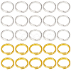 600Pcs 2 Colors Brass Split Rings KK-SP0001-82B-1