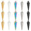 Unicraftale 25Pcs 5 Colors 304 Stainless Steel Pendants STAS-UN0048-66-1