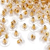 100 Pairs Brass Bullet Clutch Earring Backs KK-YW0001-32-2