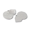 Rhodium Plated 925 Sterling Silver Pendants STER-C003-11P-2