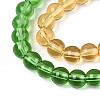 Transparent Glass Beads Strands GLAA-N058-8mm-B01-4