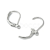 Tarnish Resistant 304 Stainless Steel Leverback Earring Findings X-STAS-S028-07-1