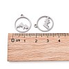Non-Tarnish 201 Stainless Steel Laser Cut Pendants X-STAS-S105-T901-1S-4