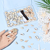 DIY 100Pcs 2 Styles Natural Shell Pendants Necklaces Making Kits DIY-SC0033-11-3