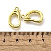 Brass Micro Pave Clear Cubic Zirconia Fold Over Clasps KK-M316-01G-3