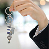 10 Sets Tibetan Style Alloy Keychain KEYC-CP0001-30-5
