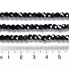 Electroplate Opaque Glass Beads Strands EGLA-A035-P4mm-A18-4