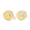Transparent Spray Painted Glass Beads GLAA-N035-028-C04-3