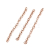 Ion Plating(IP) 304 Stainless Steel Cable Chains CHS-WH0007-01A-RG-1