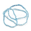 Transparent Baking Paint Glass Beads Strands DGLA-F002-02B-04-3