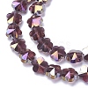 Electroplate Glass Beads Strands EGLA-J148-A-AB-3