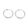 Tarnish Resistant 202 Stainless Steel Huggie Hoop Earrings X-EJEW-F111A-25mm-P-1