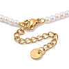 Imitation Pearl & Synthesis Shell Beaded Necklaces NJEW-A032-06G-02-3
