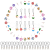 Handmade Polymer Clay Pendants CLAY-SC0001-05-1