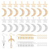 DIY Moon & Star Dangle Earring Making Kit DIY-UN0004-31-1