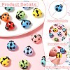 16Pcs 8 Colors Handmade Porcelain Beads PORC-CJ0001-10-3