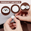 100Pcs Cloth Shank Buttons BUTT-NB0001-72B-5