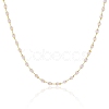 Handmade Glass Faceted Rondelle Beaded Chains CHC-CJ0001-73-5