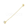 Brass Magnetic Clasp with Cable Safety Chain KK-F839-035G-2