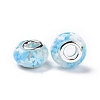 Transparent Resin European Rondelle Beads RPDL-P005-01P-16-3