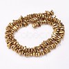 Electroplated Non-magnetic Synthetic Hematite Beads Strands G-P367-G06-2