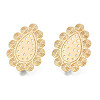 Brass Stud Earring Findings KK-N232-336LG-1