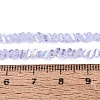 Electroplate Transparent Glass Beads Strands LS-EGLA-Q139-01A-A23-4