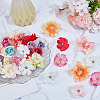 200Pcs 4 Styles Cloth Artificial FLower AJEW-SP0003-69-4