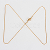304 Stainless Steel Snake Chain Necklace Making STAS-P045-17G-2