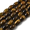 Natural Tiger Eye Beads Strands G-A275-A01-8x12mm-2