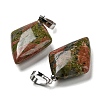 Natural Gemstone Pendants G-C066-03-4