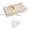 Natural Pine Wood Candle Holder AJEW-GA0002-71A-2