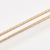 Brass Round Snake Chain Necklace Making MAK-T006-11A-KC-3
