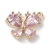Brass Micro Pave Cubic Zirconia Charms X-KK-G491-28G-03-1