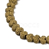 Electroplated Natural Lava Rock Beads Strands G-Q1009-G01-02E-3