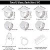 3Pcs 3 Size 304 Stainless Steel Rectangle Signet Finger Rings RJEW-UN0001-26P-3