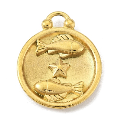 Real 18K Gold Plated Tone 304 Stainless Steel Pendants STAS-K291-01G-10-1