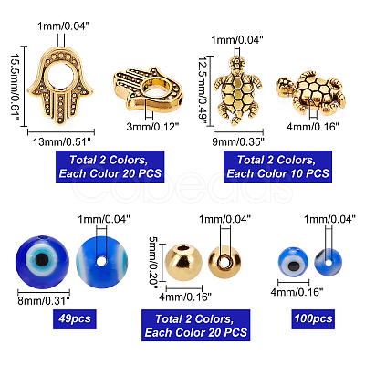 Tibetan Style Alloy Beads FIND-PH0004-46-1