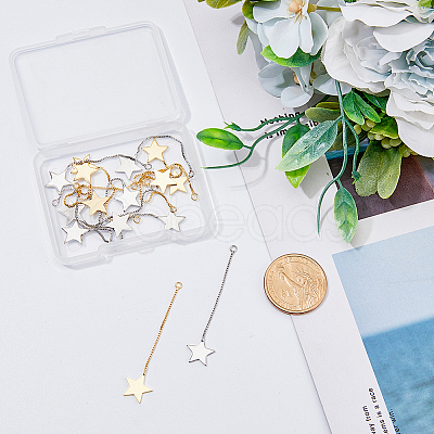 16Pcs 2 Colors Brass Big Pendants KK-FH0005-60-1