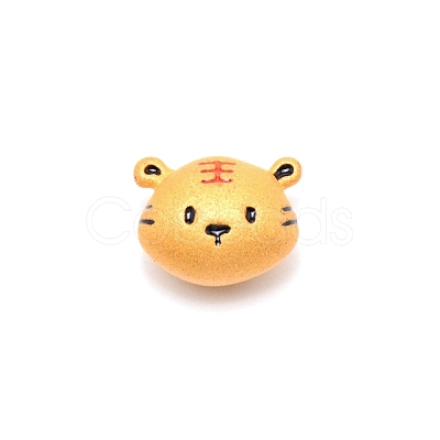 Frosted Alloy Beads PALLOY-WH0094-08-1