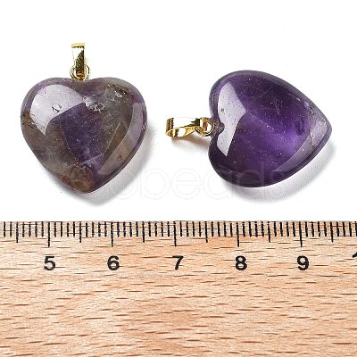 Natural Amethyst Pendants G-G956-B03-G-1
