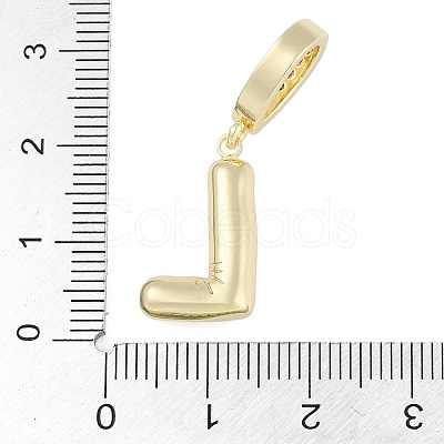 Brass Micro Pave Clear Cubic Zirconia Pendants KK-M289-01L-G-1