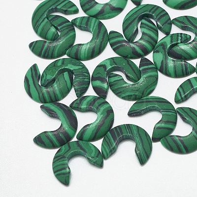 Synthetic Malachite Cabochons X-TURQ-S290-56A-01-1