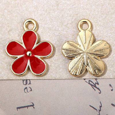 Alloy Enamel Pendants ENAM-WH0065-74G-1