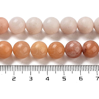 Natural Pink Aventurine Beads Strands G-B095-A02-01-1
